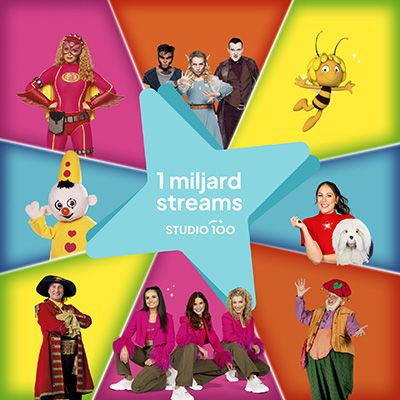 Studio 100 behaalt magische grens van 1 miljard streams