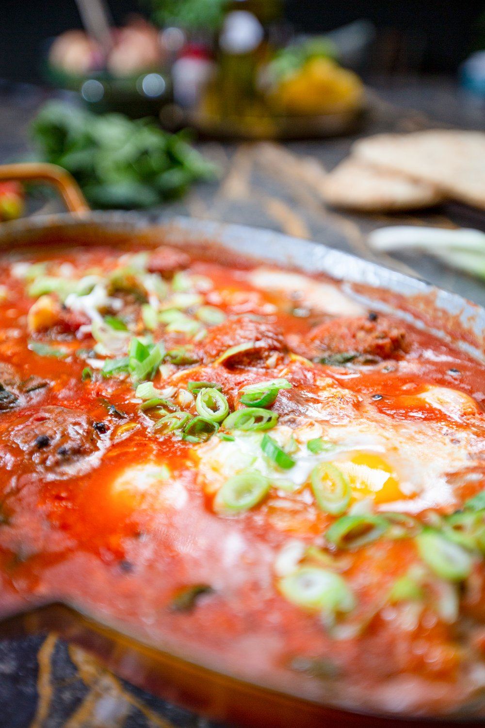 Shakshuka met lamsgehaktballetjes