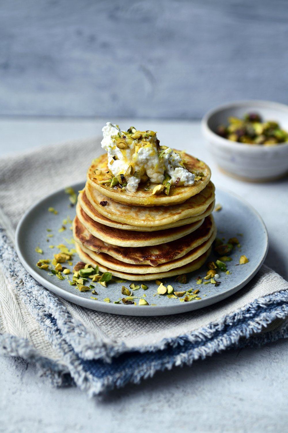 Citroen-ricotta pannenkoeken