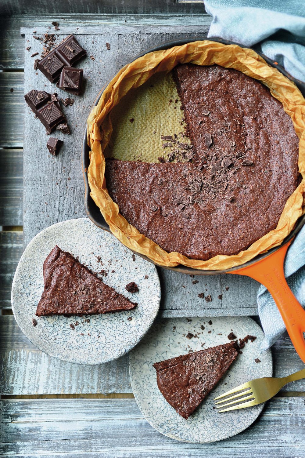 Caprese koek van chocolade en amandelen