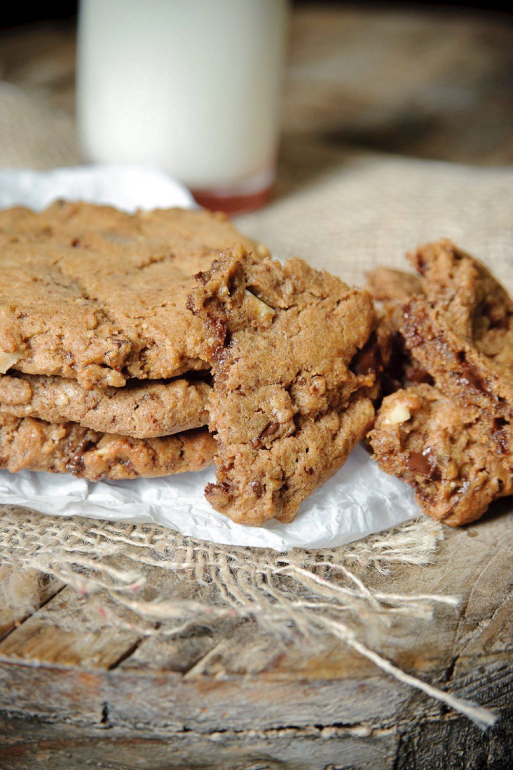 Walnootkoekjes met rozijnen