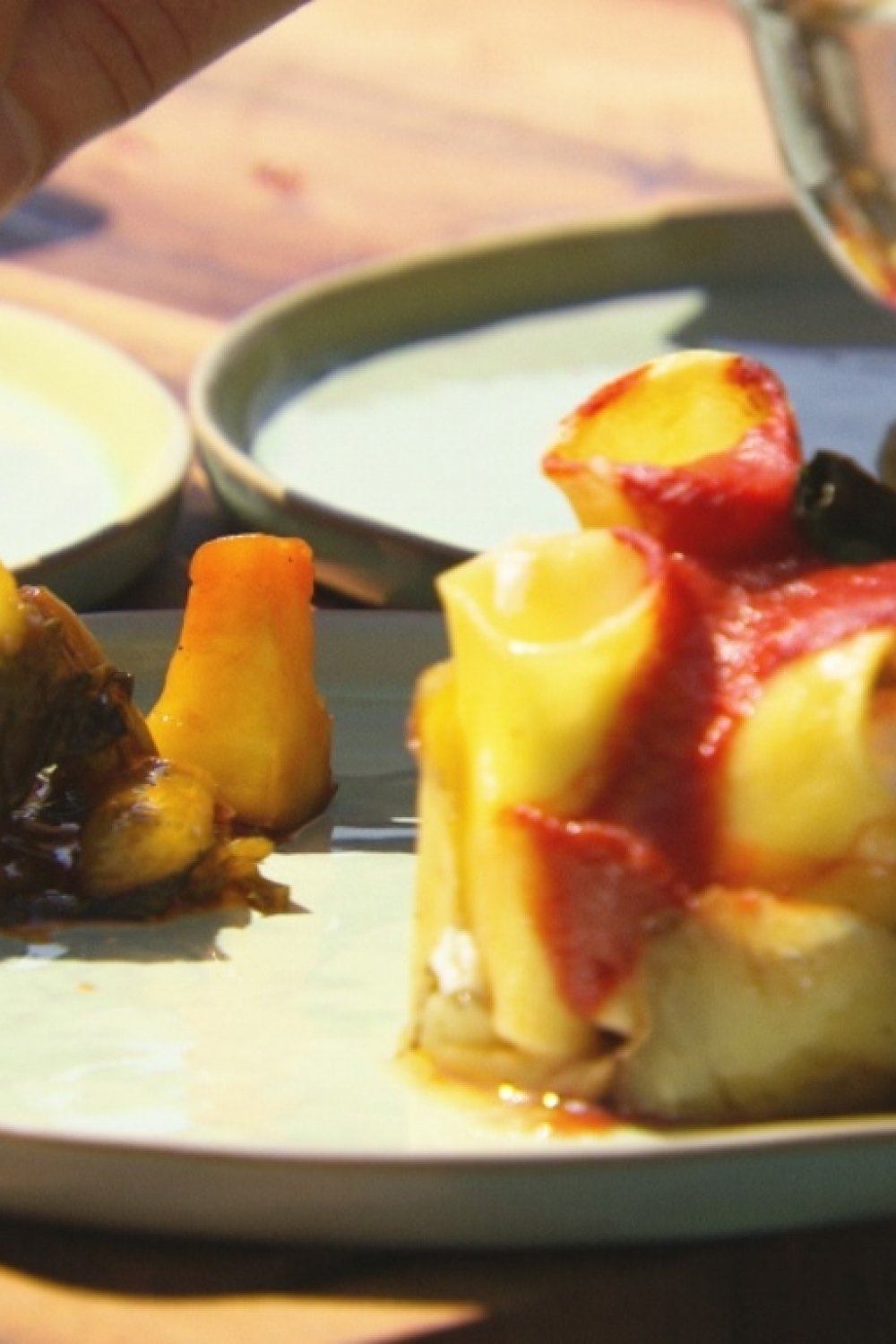 Paccheri met tomatensaus en ricotta