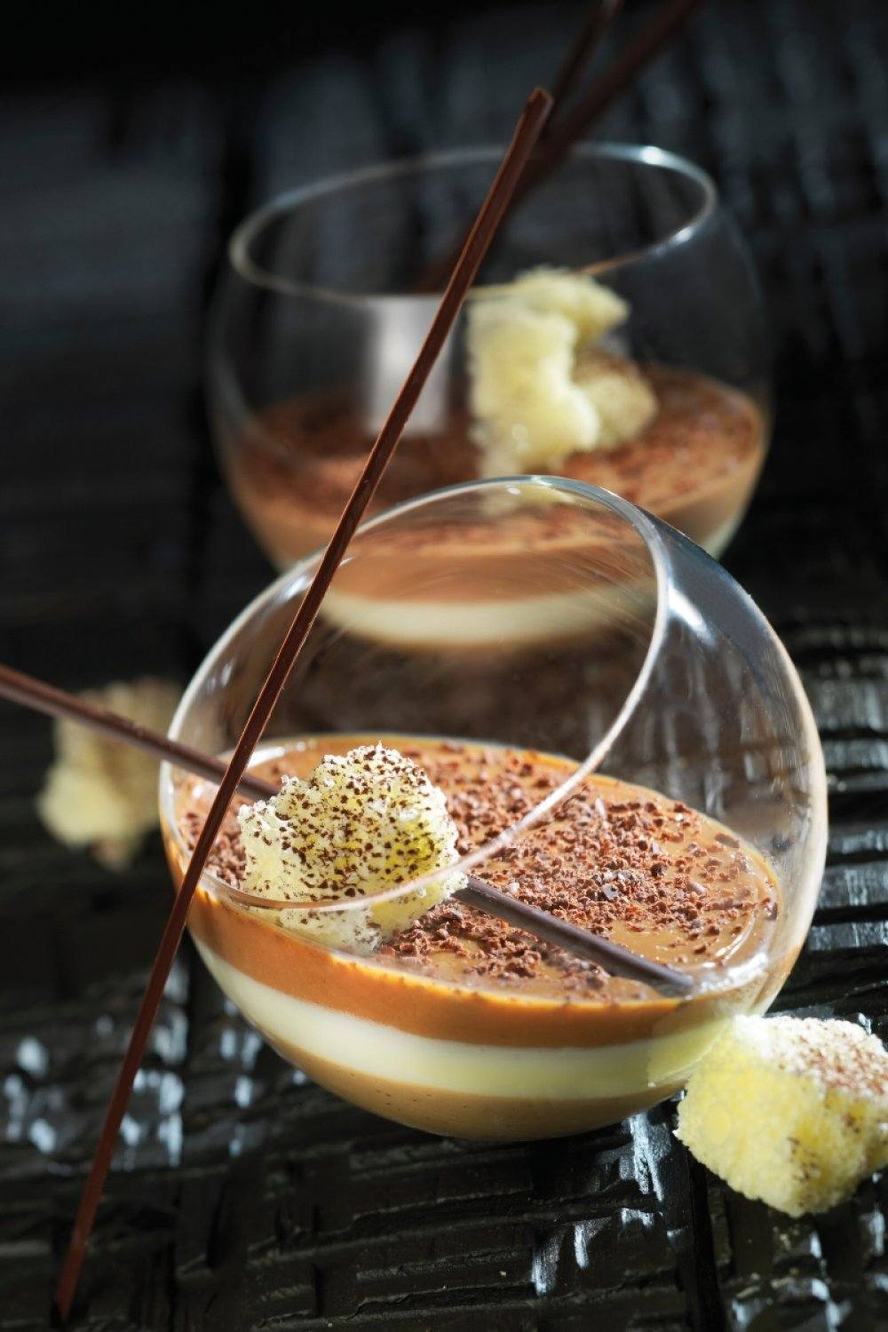 Tiramisu met crémeux van koffie