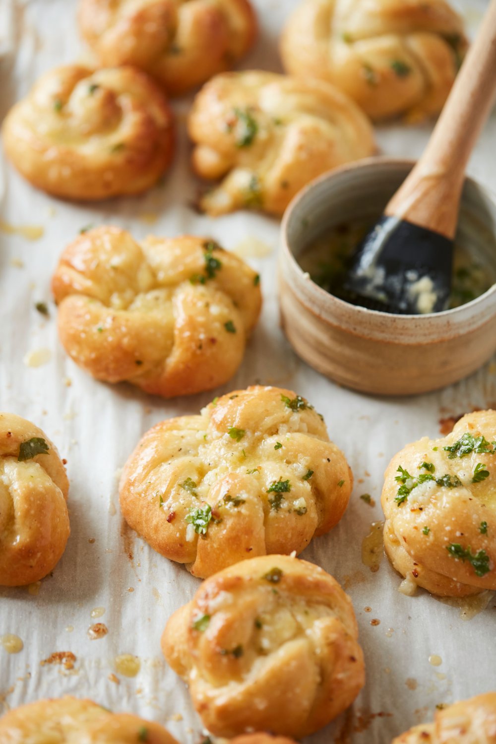 Vegan knoflookbroodjes