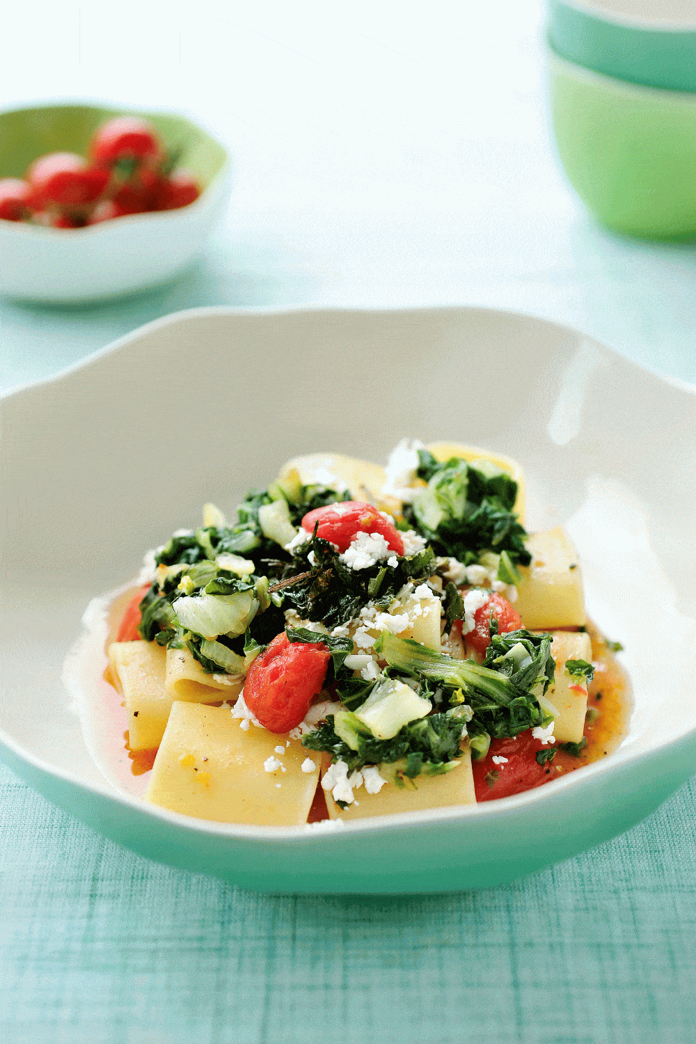 Paccheri met datterinotomaten