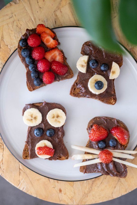 Glutenvrije toast met homemade choco