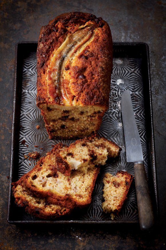 Bananenbrood met chocoladestukjes