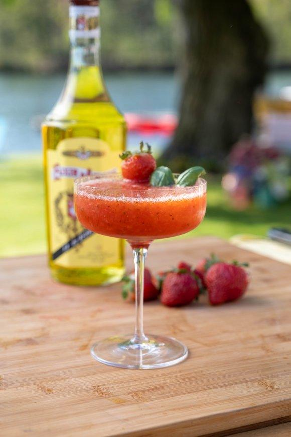 Strawberry Daiquiri met Elixir d'Anvers