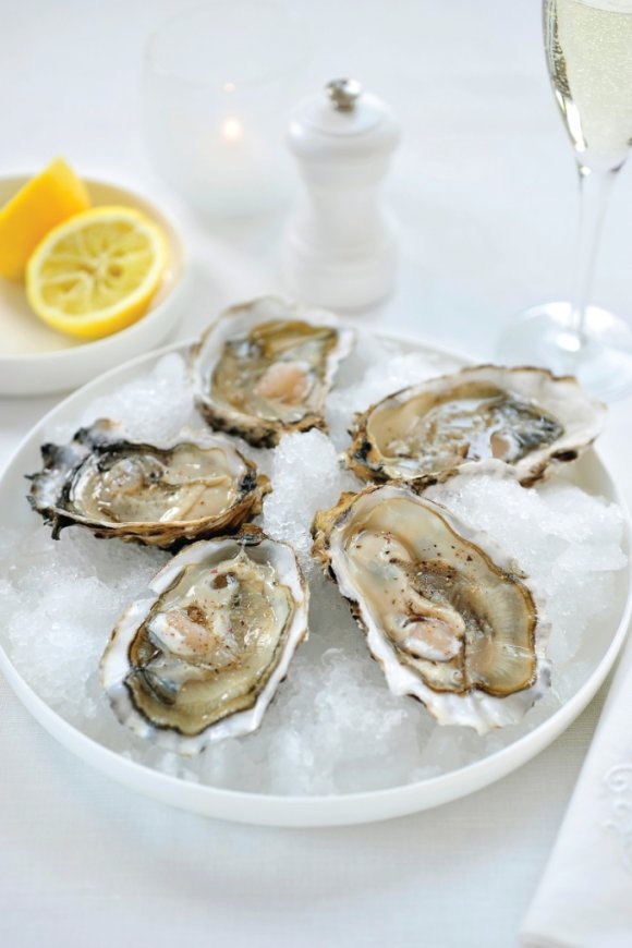 Oesters op ijs