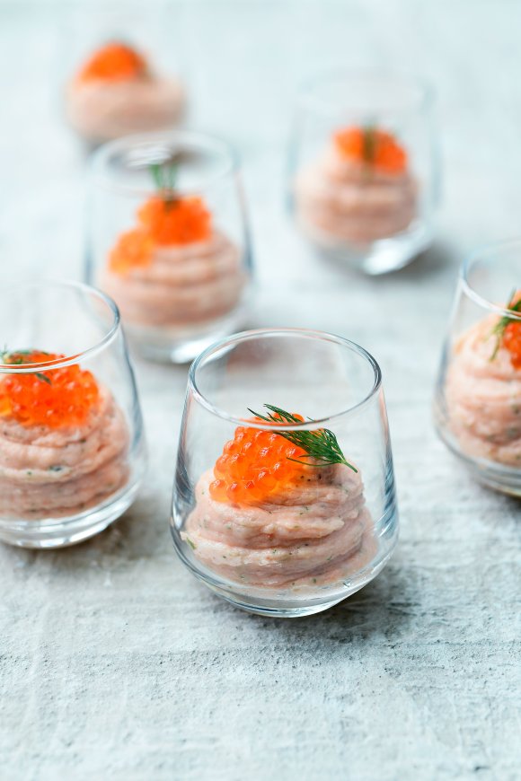 Mousse van gerookte zalm 