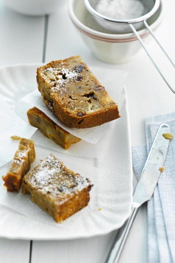 Broodpudding met rozijnen