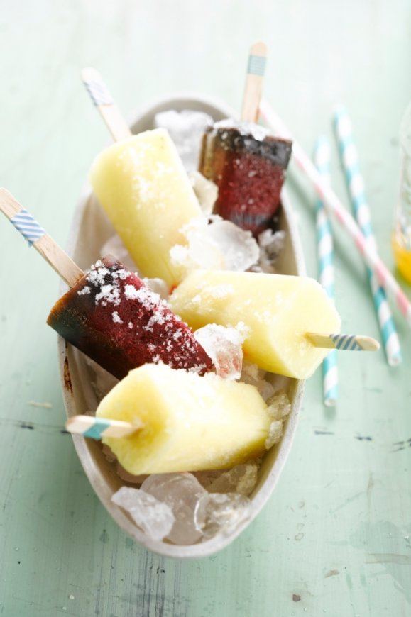 Homemade fruitlolly's