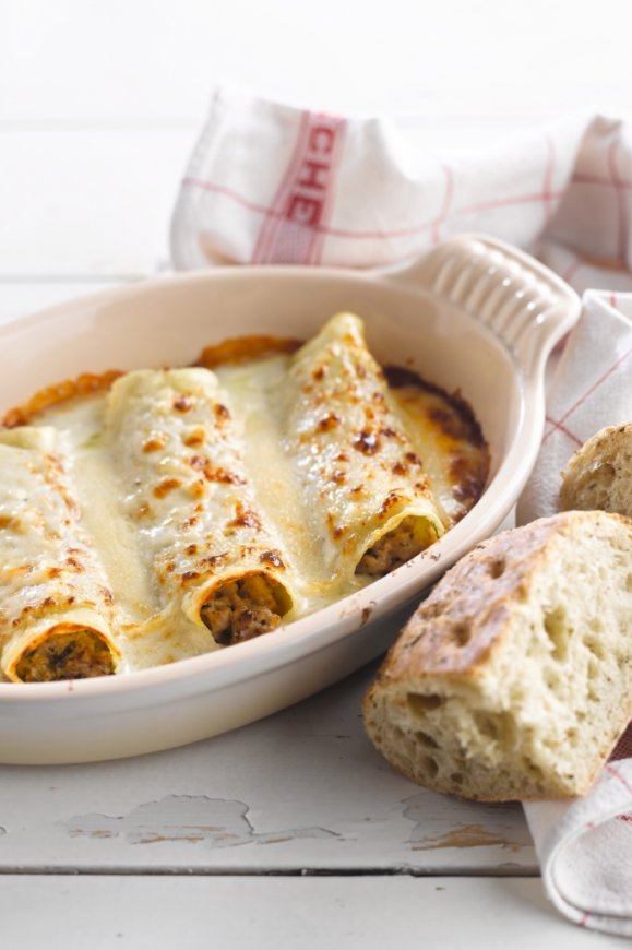 Cannelloni met gehakt en fijne kruiden