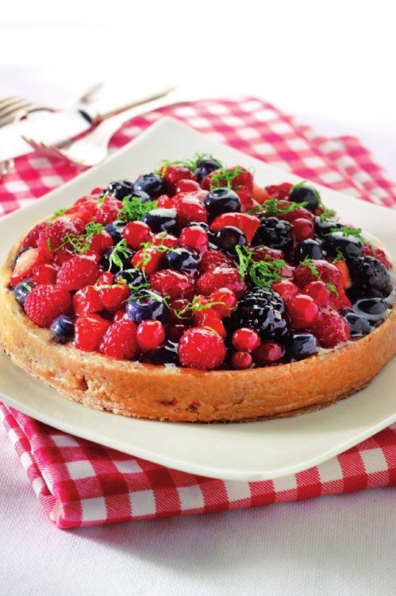 Clafoutis met bosvruchten