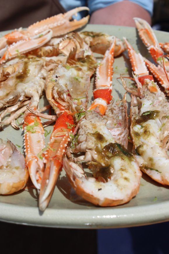 Gegrilde langoustines