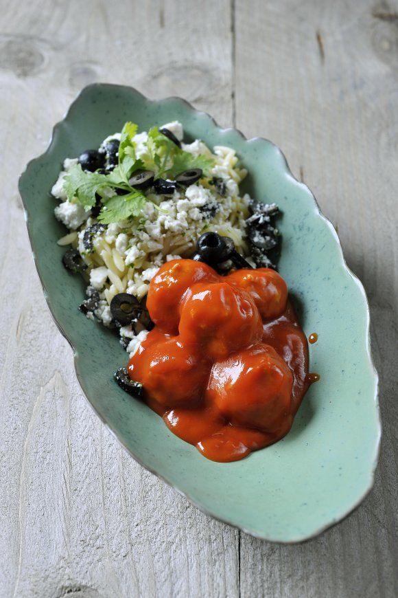 Griekse balletjes in tomatensaus