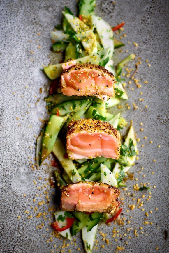 Tataki van zalm