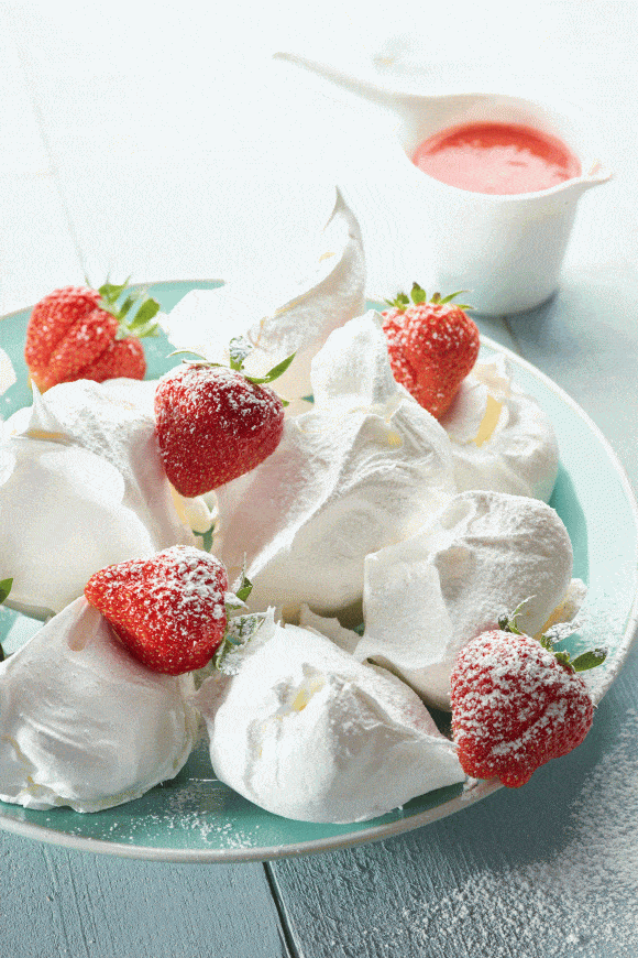 Meringues met slagroom