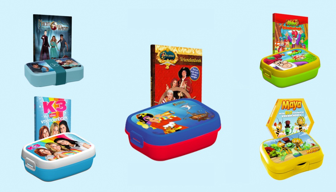 Win te gekke vriendenboeken en brooddozen!