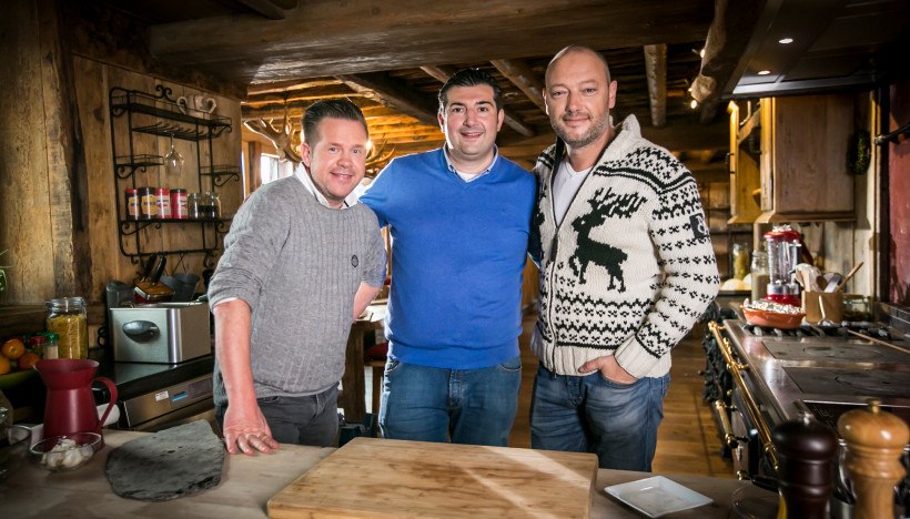 Roger, Dominique & Peppe bereiden de feesten voor in een chalet in de Ardennen