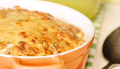 Romige ontbijtschotel