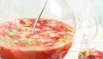 Sangria met aardbeien